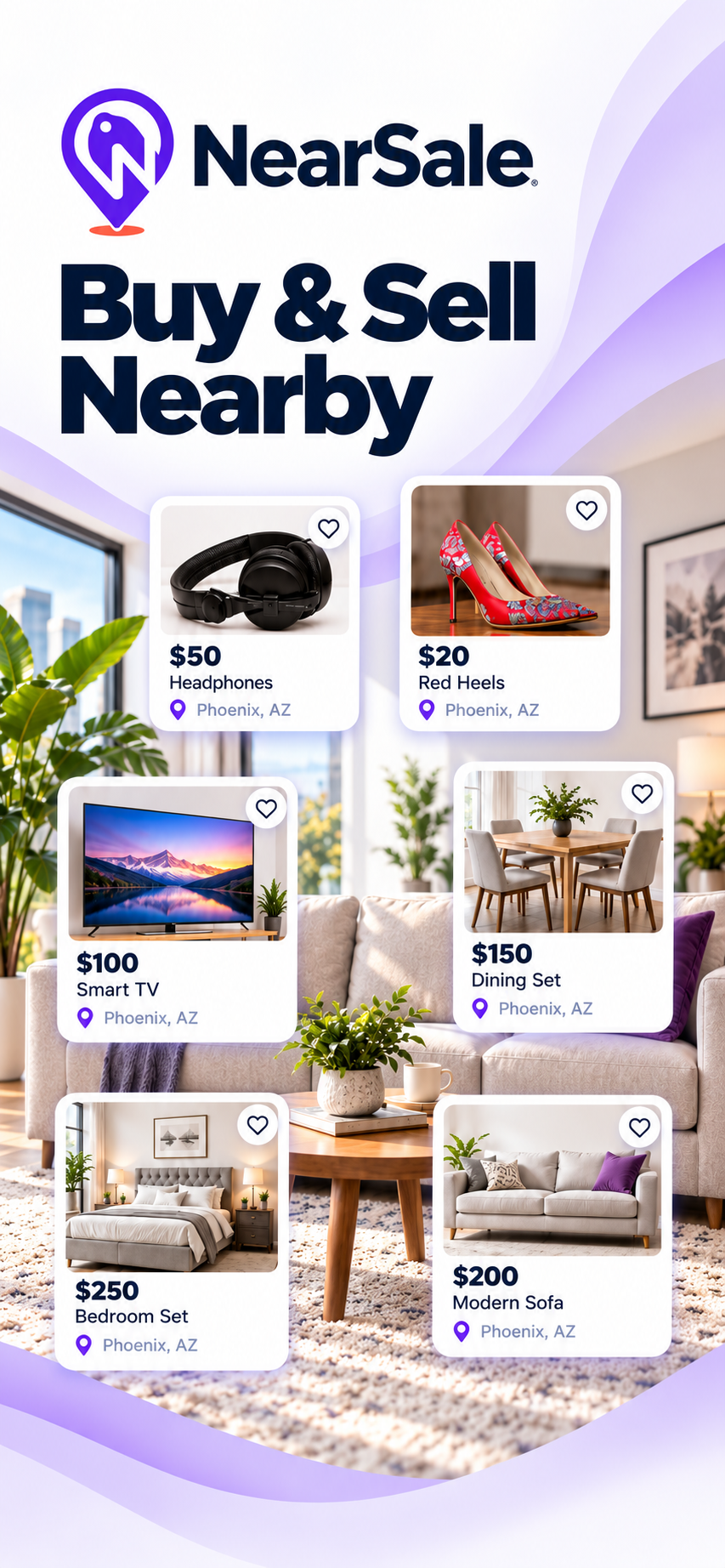 NearSale marketplace app preview